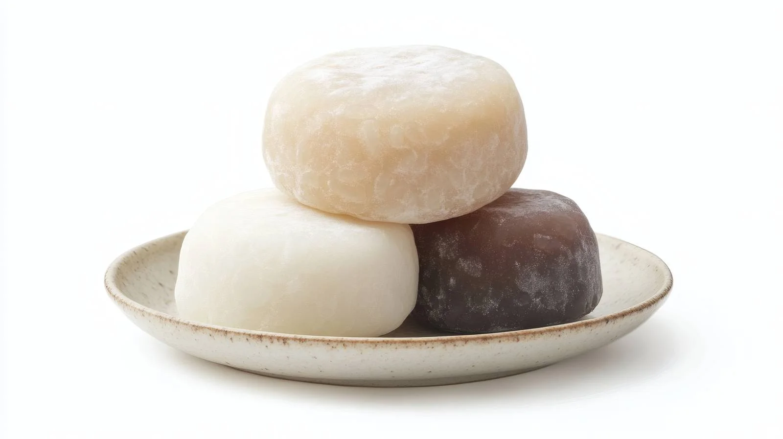 Traditional Japanese Mochi Rice Cakes on White — free download from Dotvec