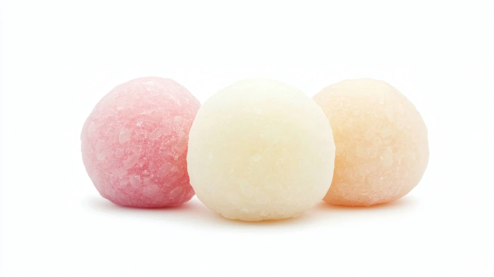 Traditional Japanese Mochi Rice Cakes on White — free download from Dotvec