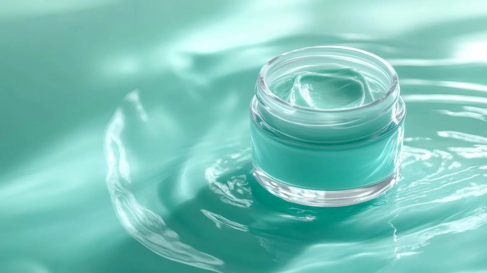 Luxurious Cosmetic Cream Jar on Green Background — free download from Dotvec