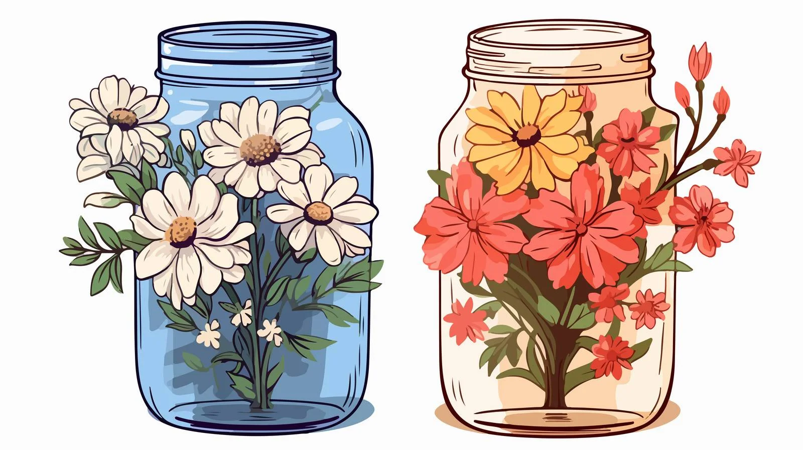 Floral Sketch Vector Illustration — free download from Dotvec