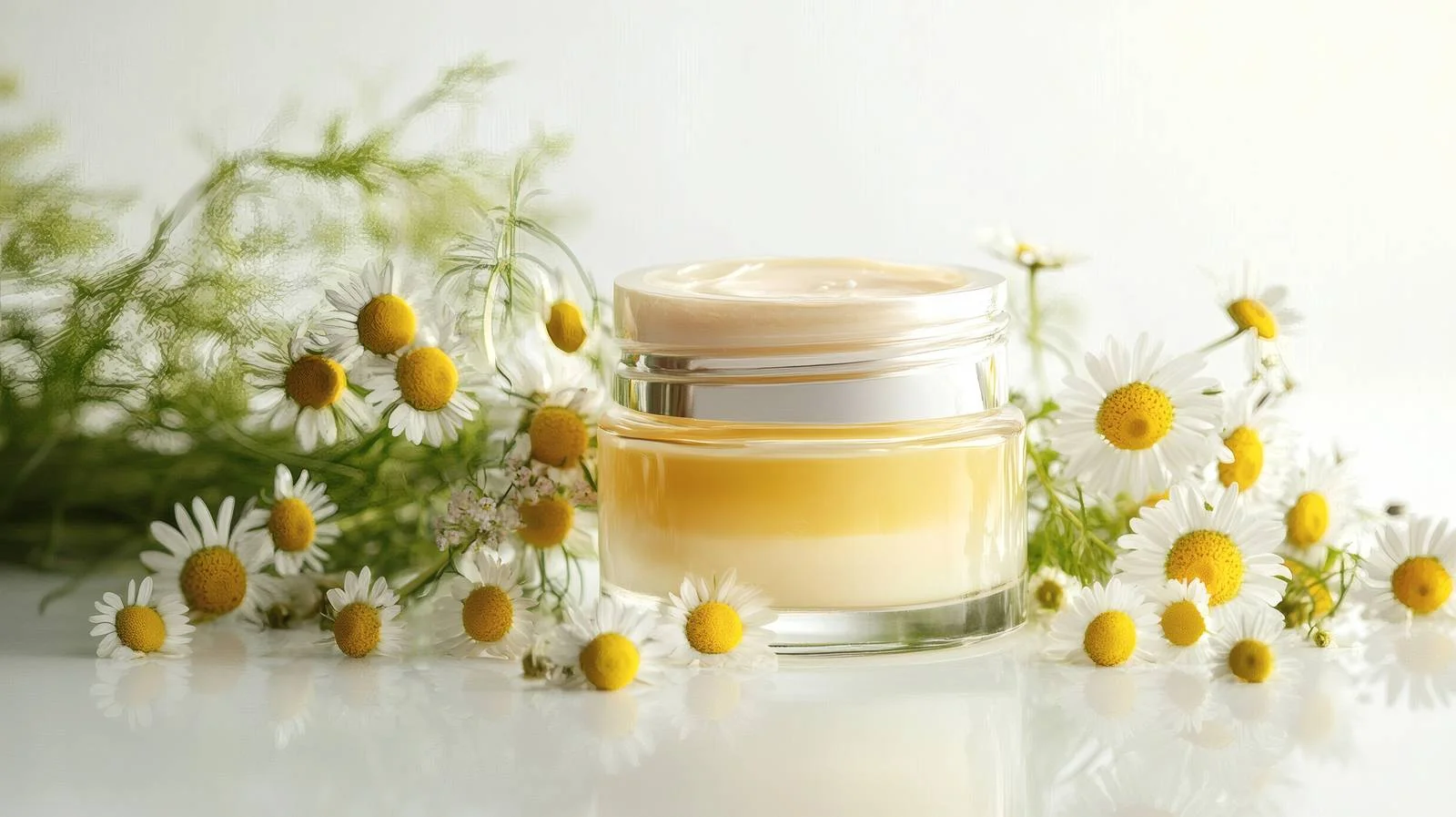 Luxurious Organic Chamomile Moisturizer Jar — free download from Dotvec