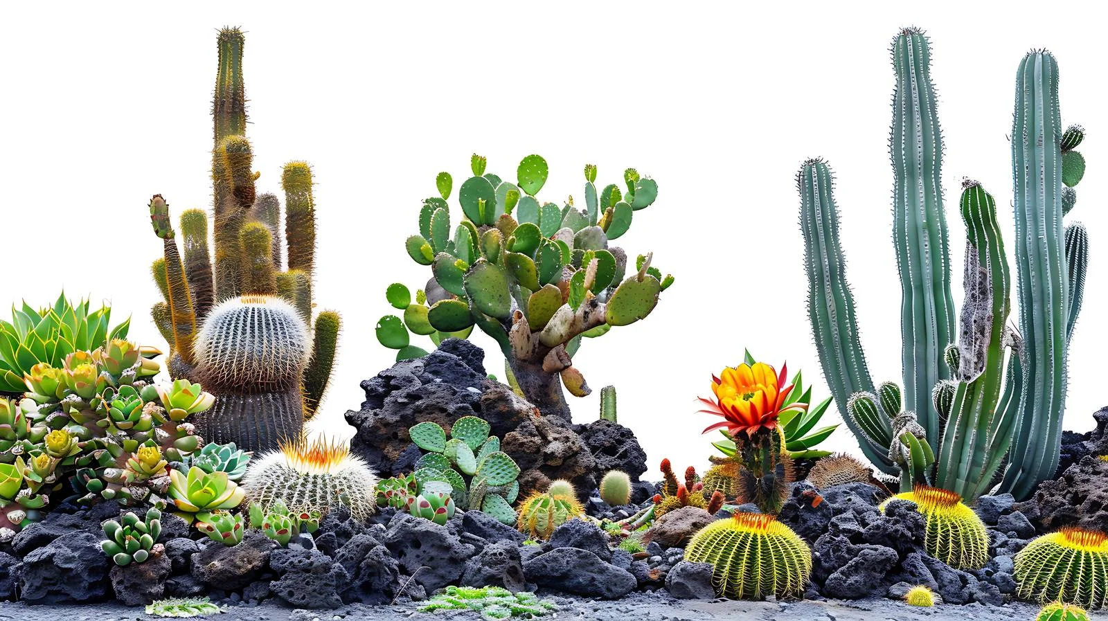 Magnificent Cactus Garden in Lanzarote, Canaries — free download from Dotvec