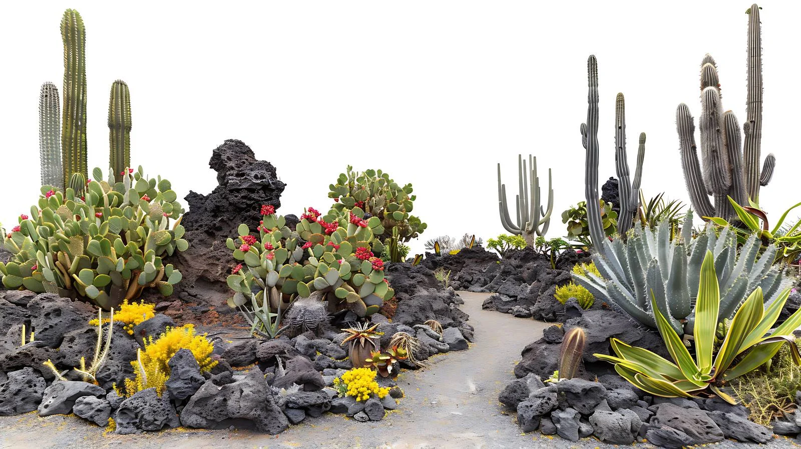 Cactus Garden in Lanzarote Canari — free download from Dotvec