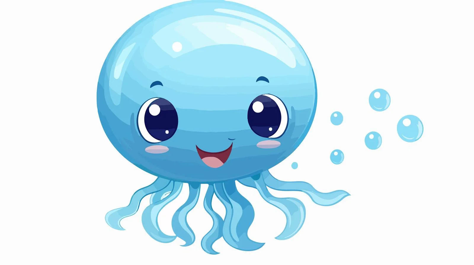 Cute Jellyfish Vector Design for Kids — free download from Dotvec