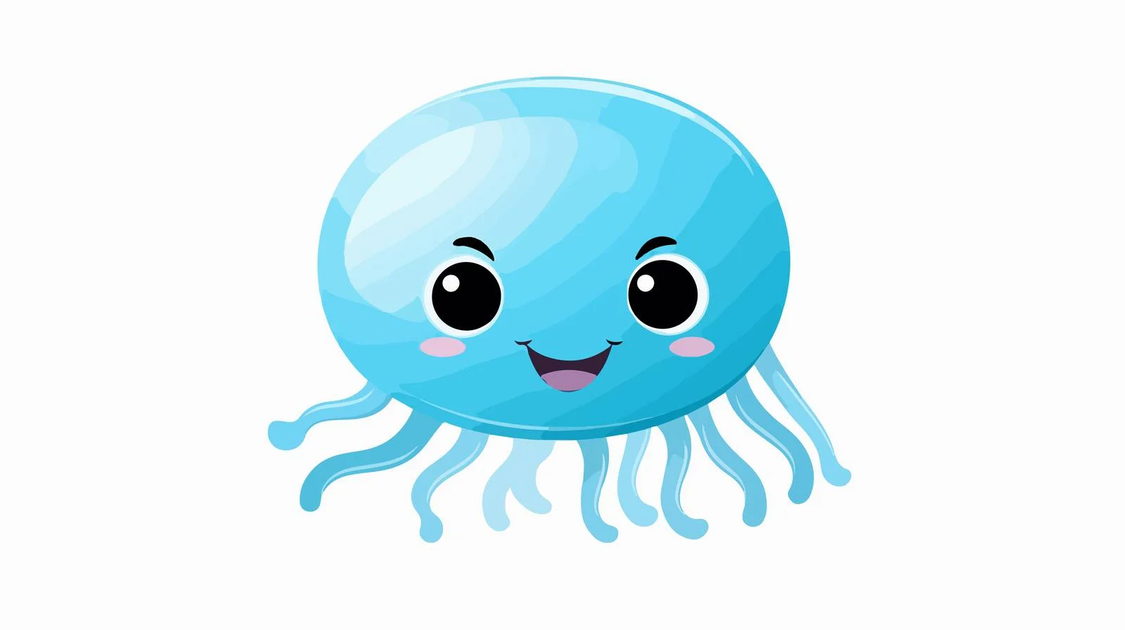 Cute Jellyfish Animal Design Kids — free download from Dotvec