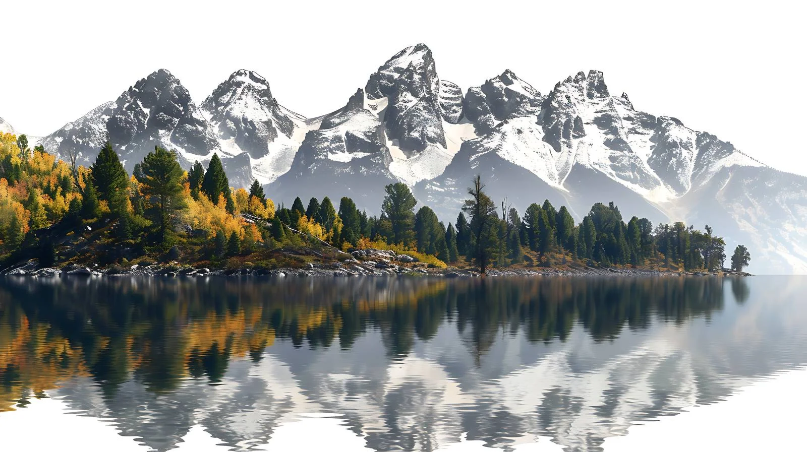 Tranquil Jenny Lake, Grand Teton Solitude — free download from Dotvec