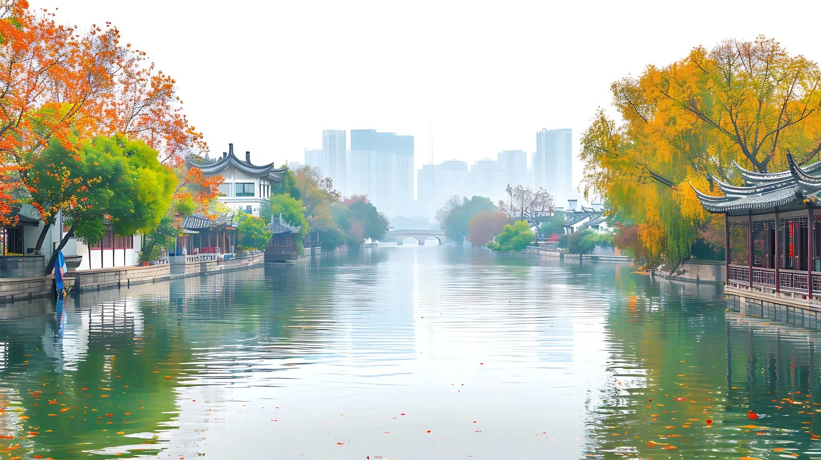 Tranquil Jiangsu Huaian En Route Image — free download from Dotvec