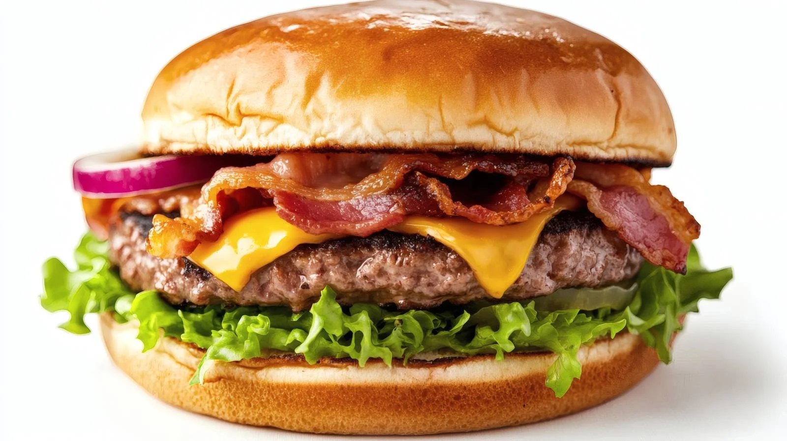 Deluxe Beef Burger with Bacon and Cheese — free download from Dotvec