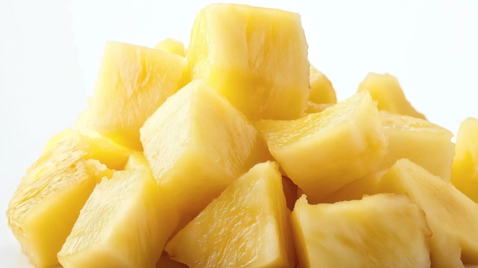 Freshly Cut Pineapple on White Background — free download from Dotvec