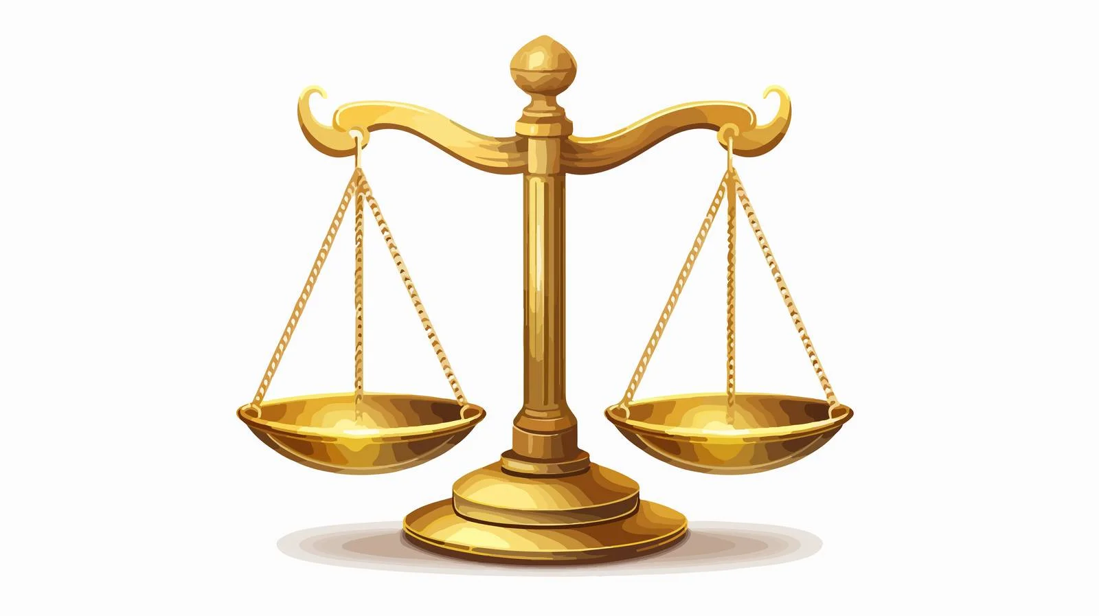 Vector Golden Legal Balance Scale — free download from Dotvec