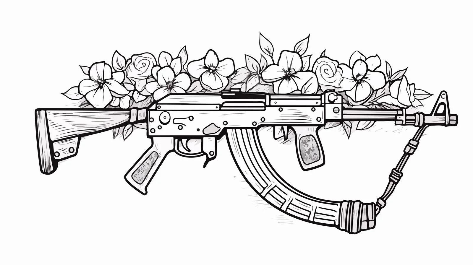 Kalashnikov Rifle & Cartridge Magazine — free download from Dotvec