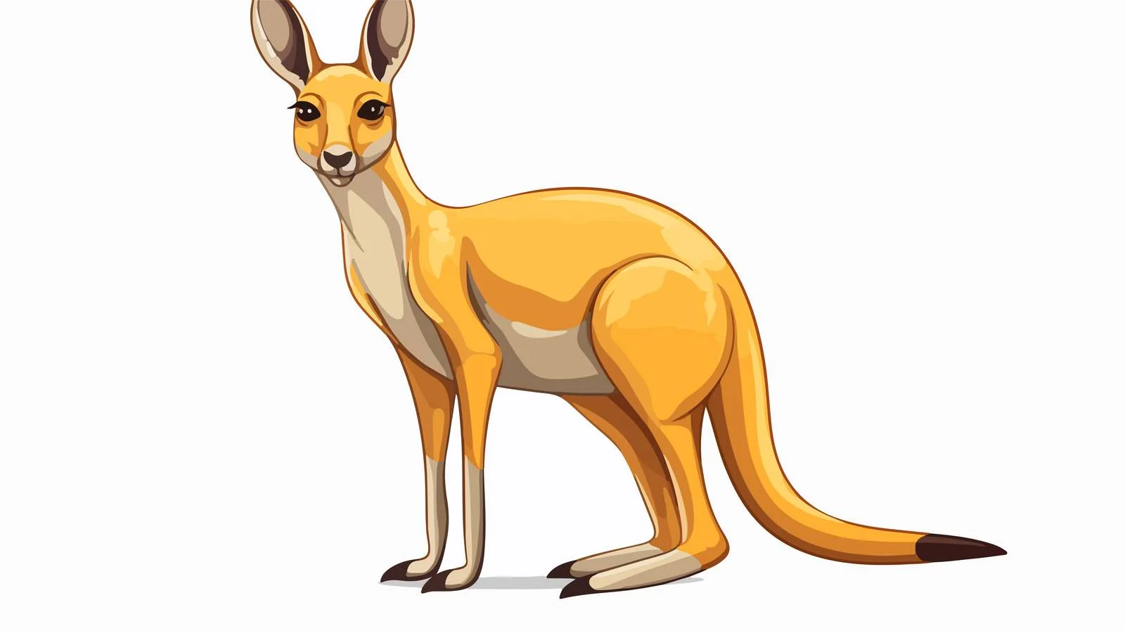 National kangaroo cartoon vector illustration – free kangaroo image from Dotvec