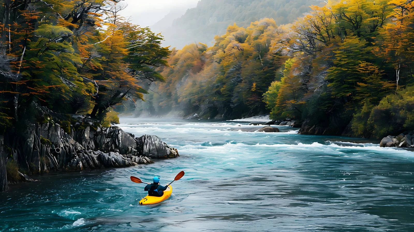 Thrilling Kayak Descent on Class 5 River – free descending image from Dotvec