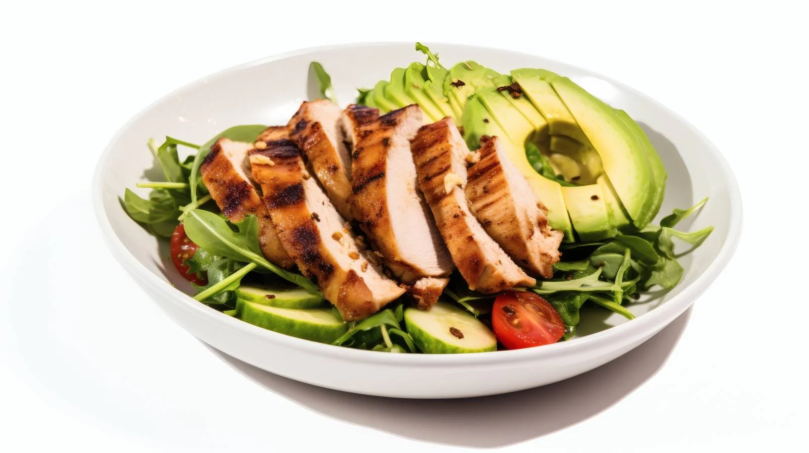 High-Protein Keto Avocado Chicken Meal — free download from Dotvec
