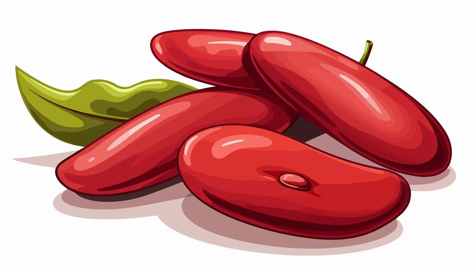 Kidney Beans Cartoon Illustration — free download from Dotvec