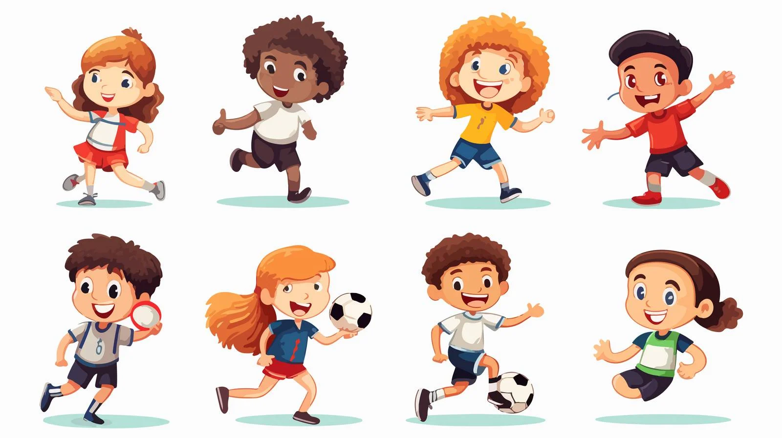 Youth Sports Vector Illustration — free download from Dotvec
