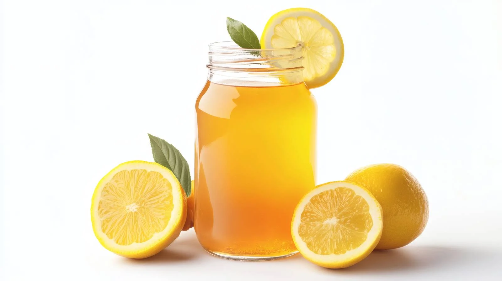 Refreshing Kombucha Beverage on White Background — free download from Dotvec