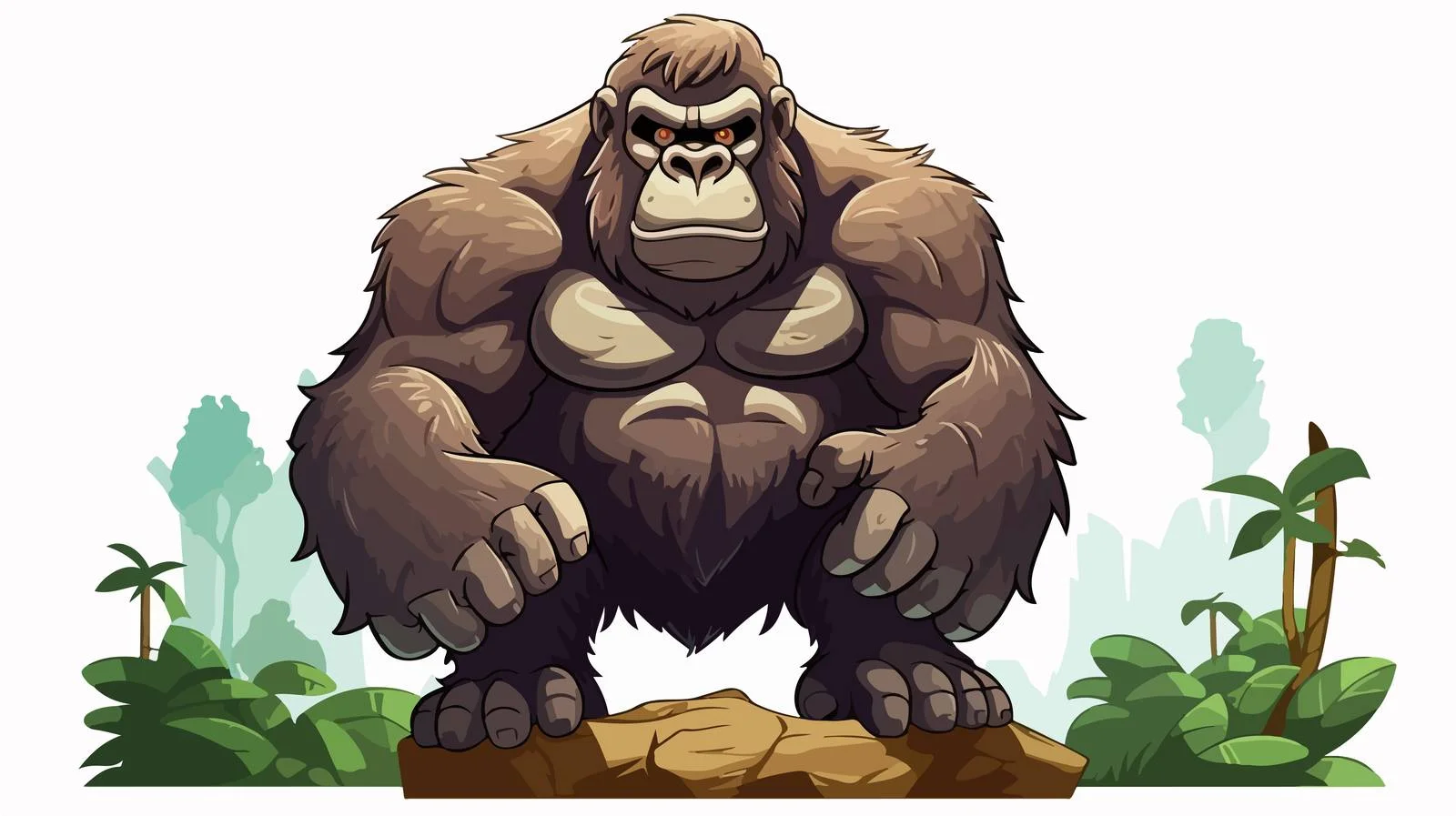 Kong Cartoon Vector Illustration — free download from Dotvec