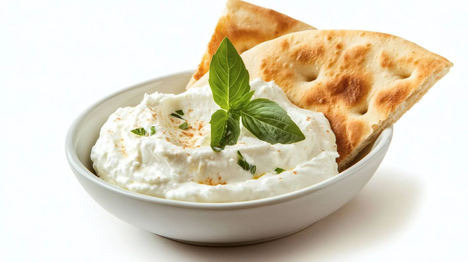 Creamy Labneh Yogurt Pita Bread Dip — free download from Dotvec
