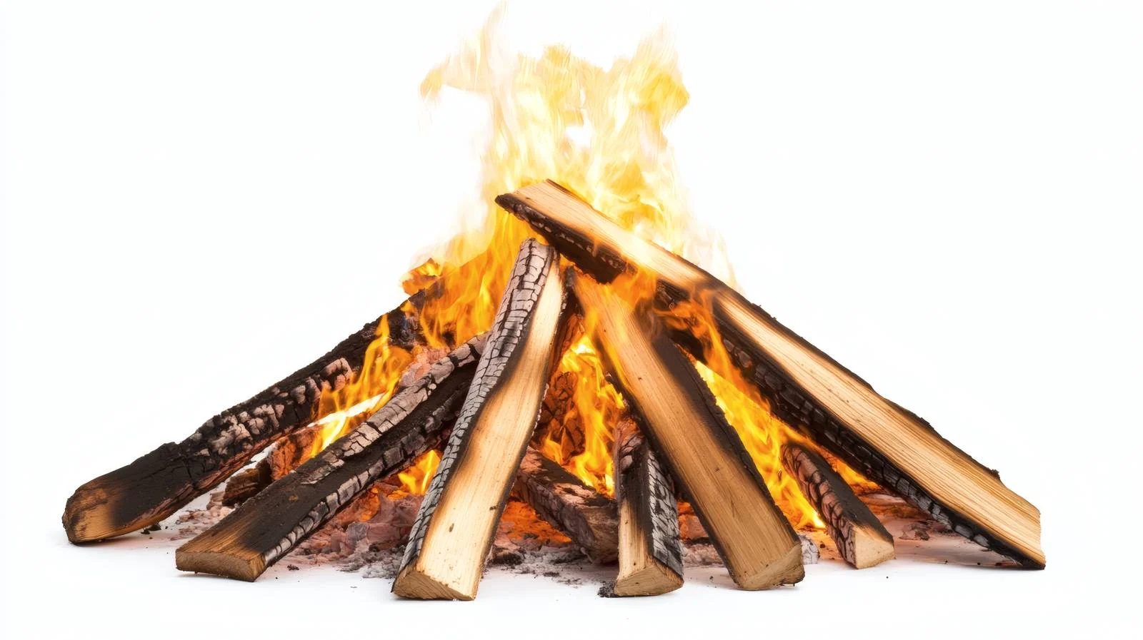 Traditional Lag BaOmer Bonfire on White — free download from Dotvec