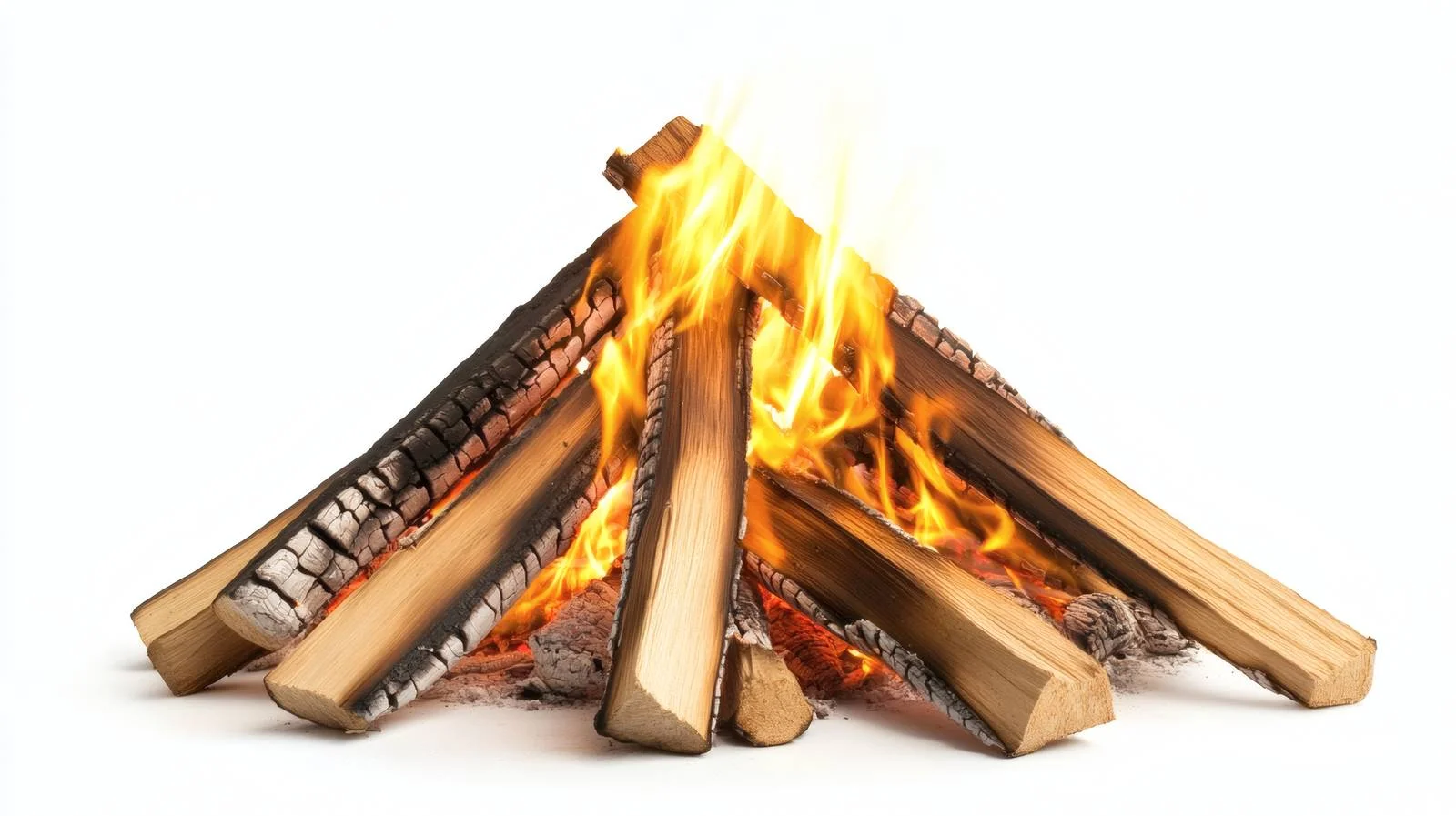 Traditional Lag BaOmer Bonfire on White — free download from Dotvec