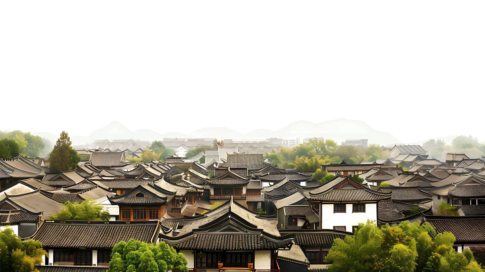 Tranquil Huishan Ancient Town, Wuxi Landscape View — free download from Dotvec