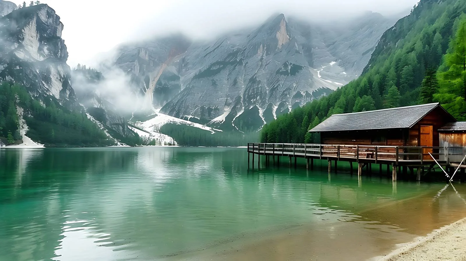Scenic Lago di Braies, Dolomite Majesty — free download from Dotvec