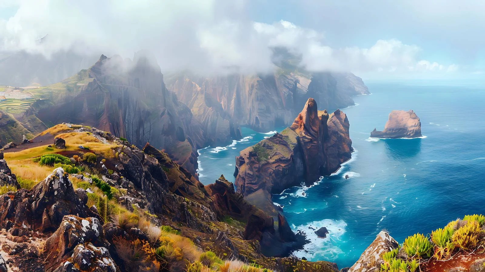 Scenic View of Madeira's Ponta de Sao Lourenco — free download from Dotvec