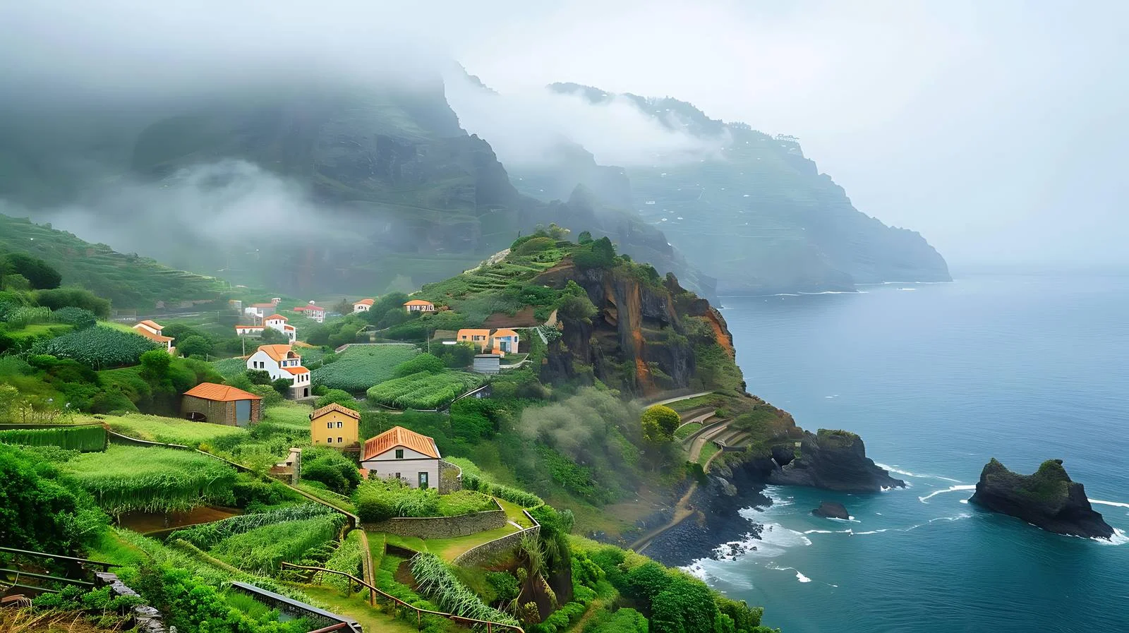 Tranquil Madeira Island Landscape in Portugal — free download from Dotvec