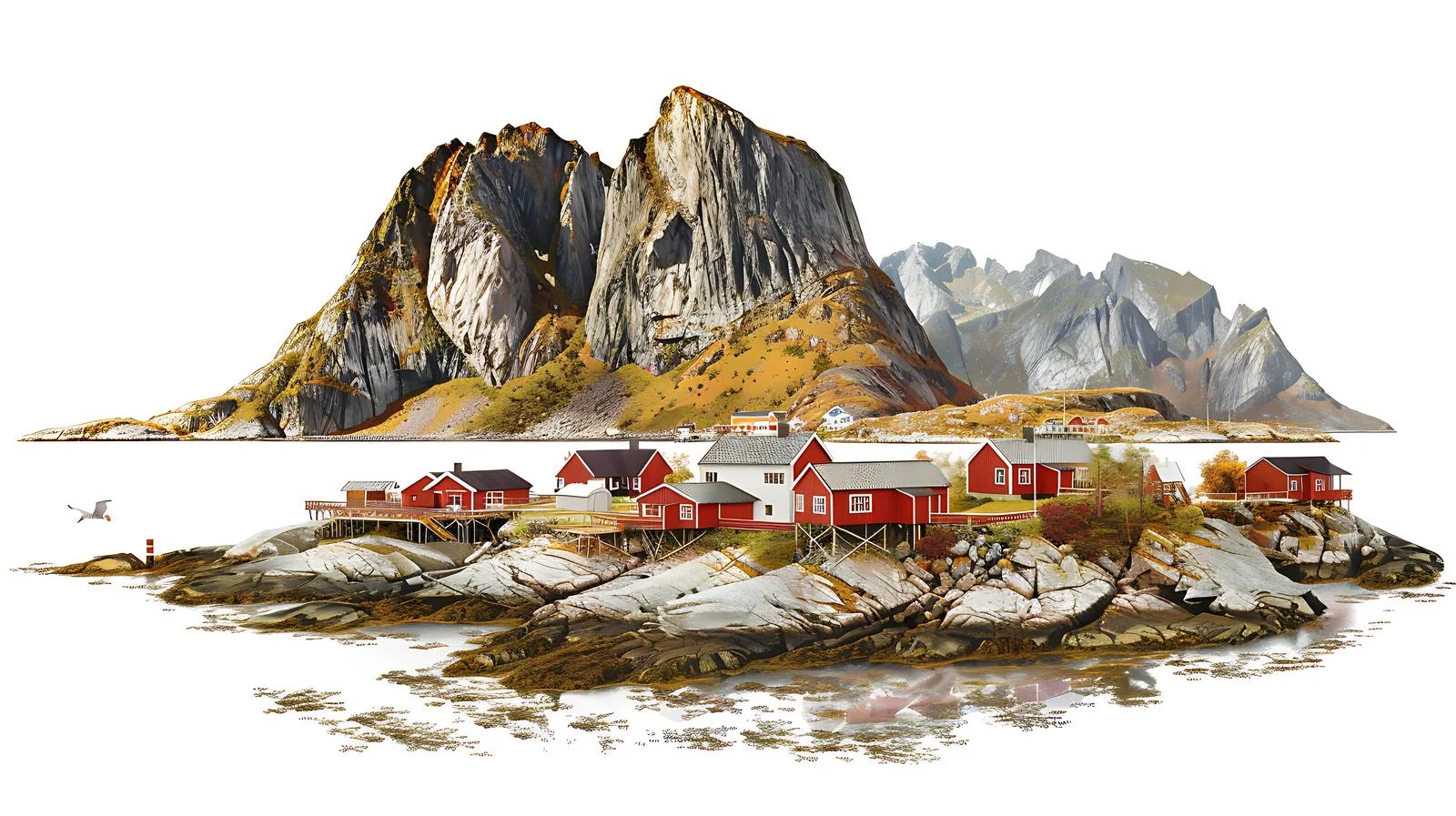 Scenic view of Norway's Lofotens Peninsula — free download from Dotvec