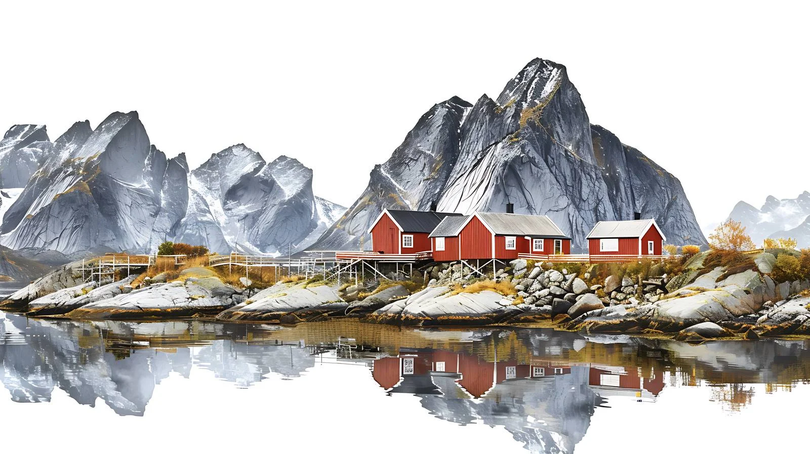 Serene Hamnoy: Norway's Lofoten Island Retreat — free download from Dotvec