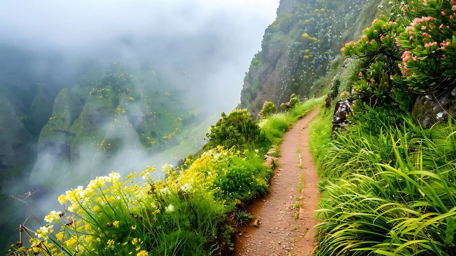 Tranquil Levada Path in Madeira Landscape — free download from Dotvec