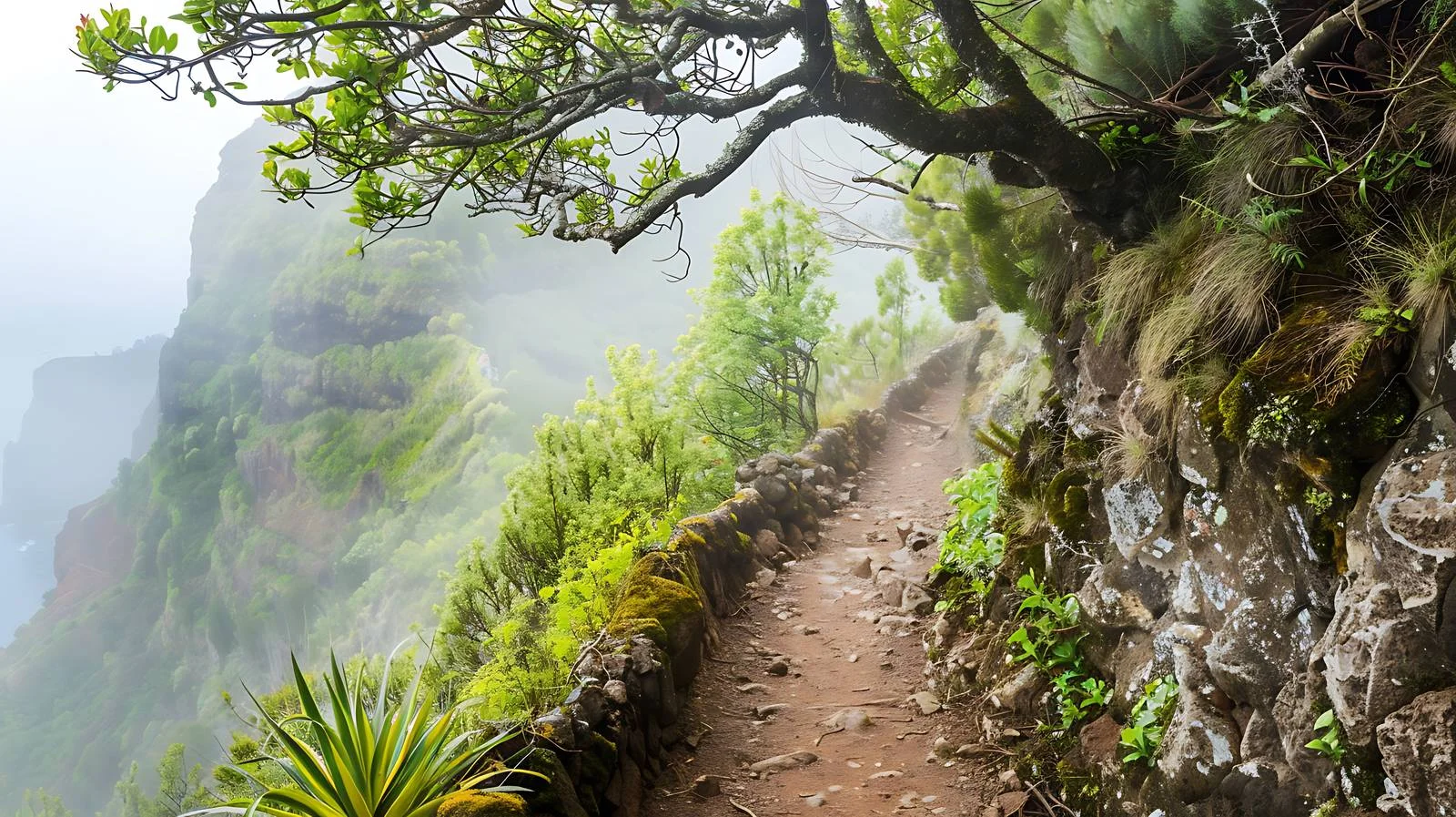 Tranquil Madeira Island Levada Path — free download from Dotvec