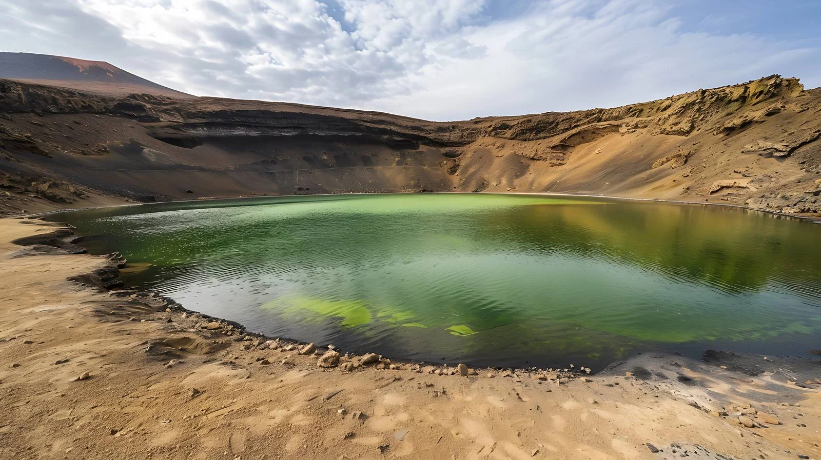 Discover El Golfo Green Lagoon — free download from Dotvec