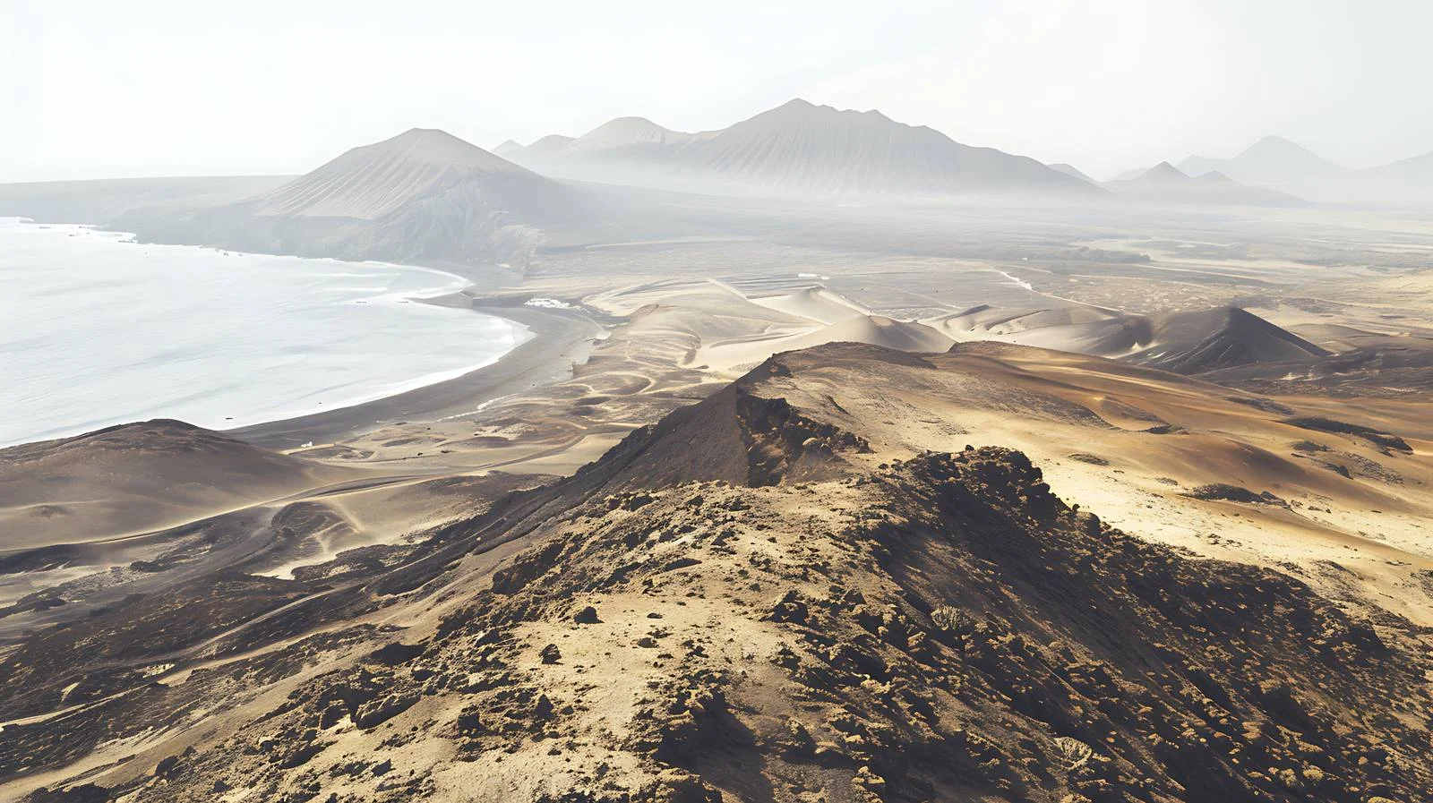 Panoramic Vista of Lanzarote Island Serenity — free download from Dotvec