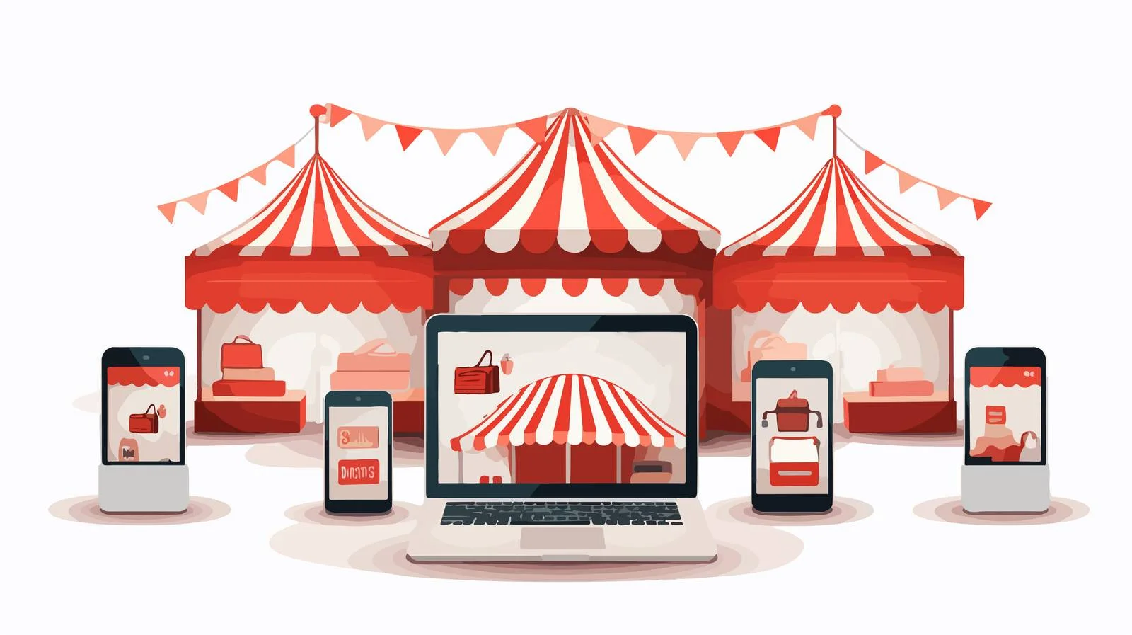 Modern Tech Devices with Awning Extension — free download from Dotvec