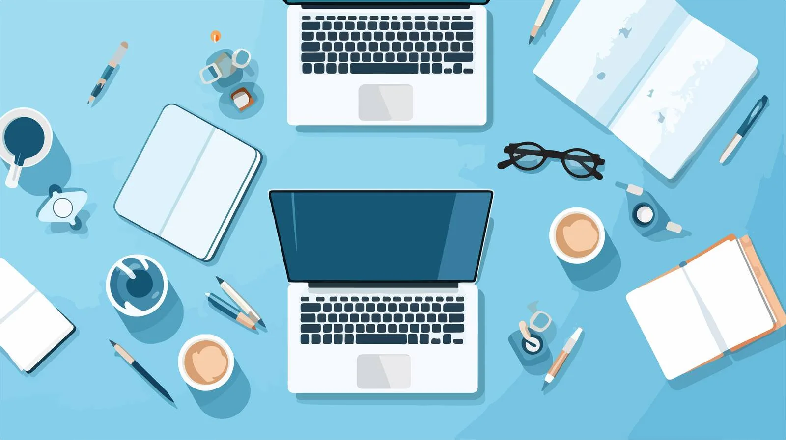 Modern Tech Workspace Overview — free download from Dotvec