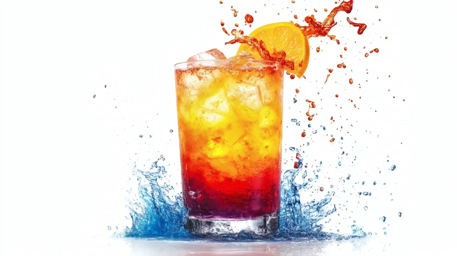 Exotic Lava Flow Cocktail on White — free download from Dotvec