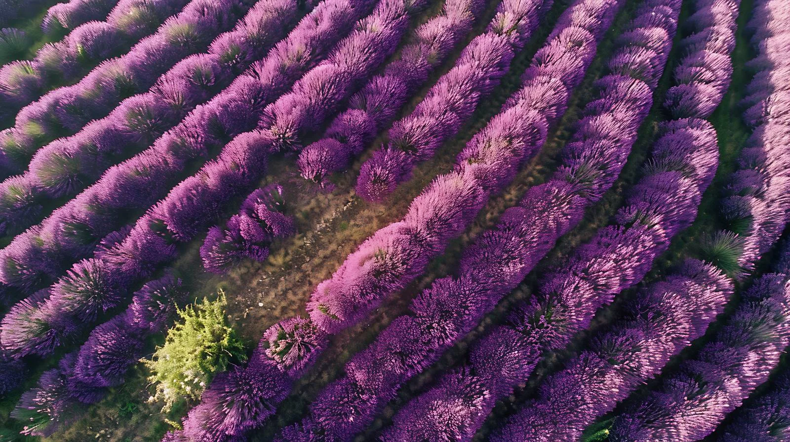 Aerial View of Lavender Field Isolation — free download from Dotvec