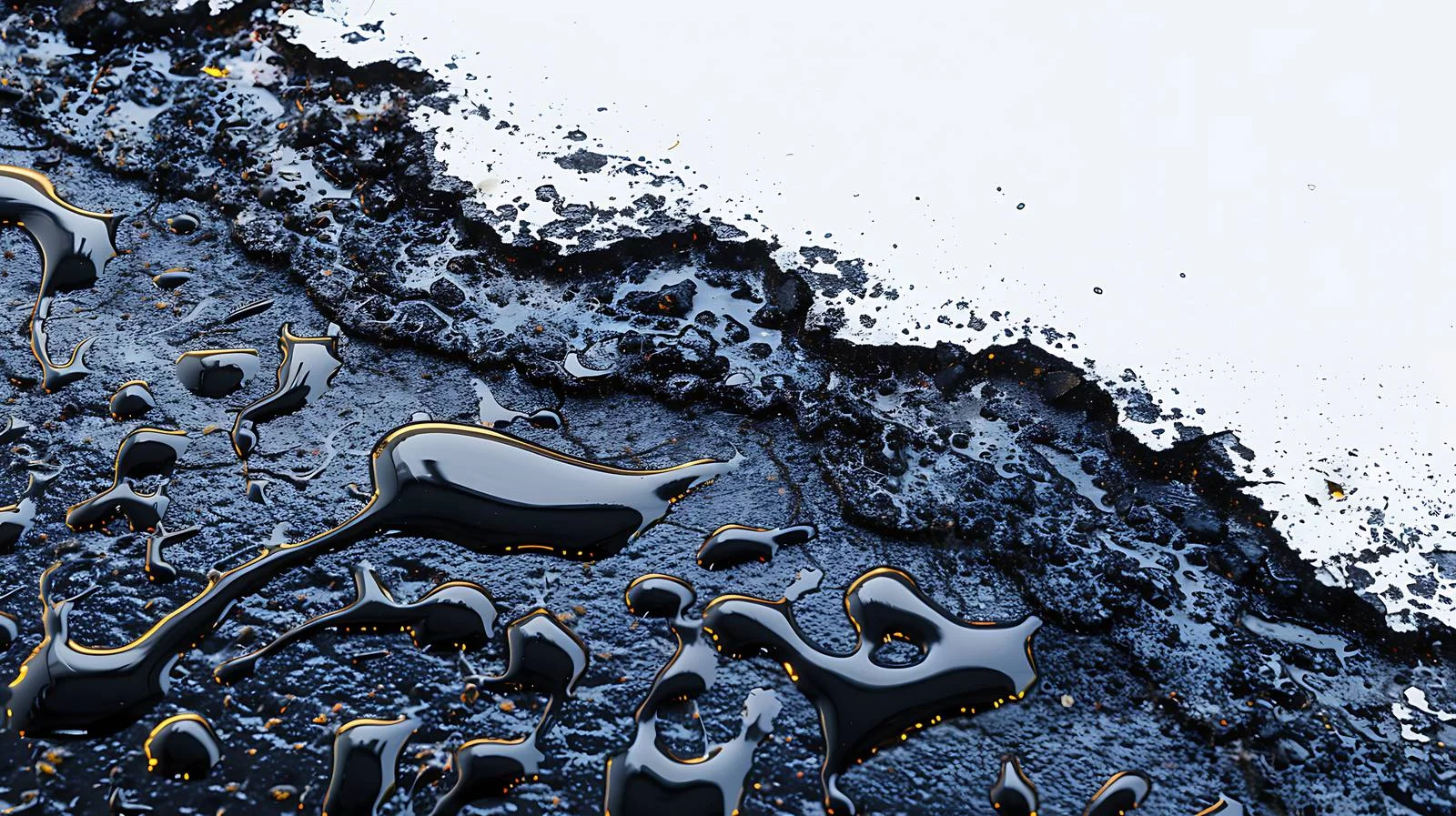 Vehicle fluid spills on asphalt surface — free download from Dotvec