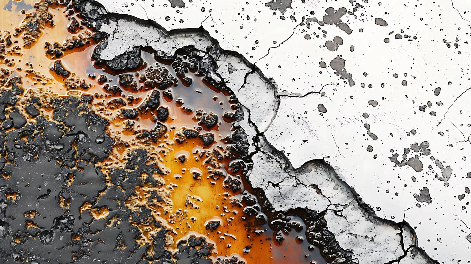 Vehicle Fluid Leaks on Asphalt Road — free download from Dotvec