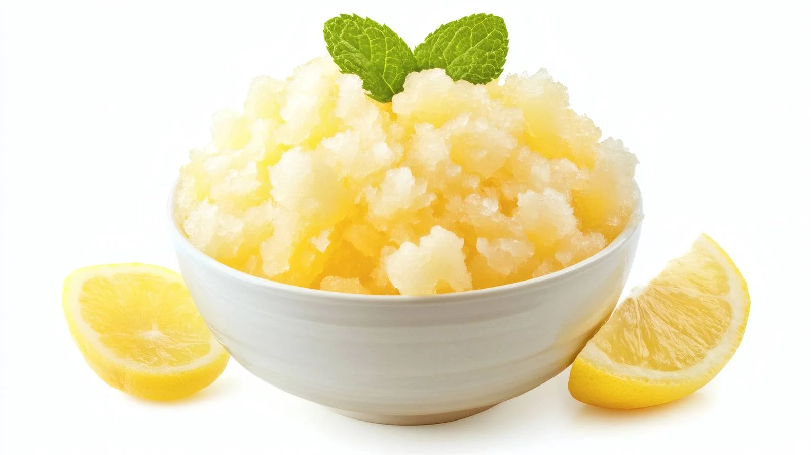 Refreshing Lemon Granita on White Background — free download from Dotvec