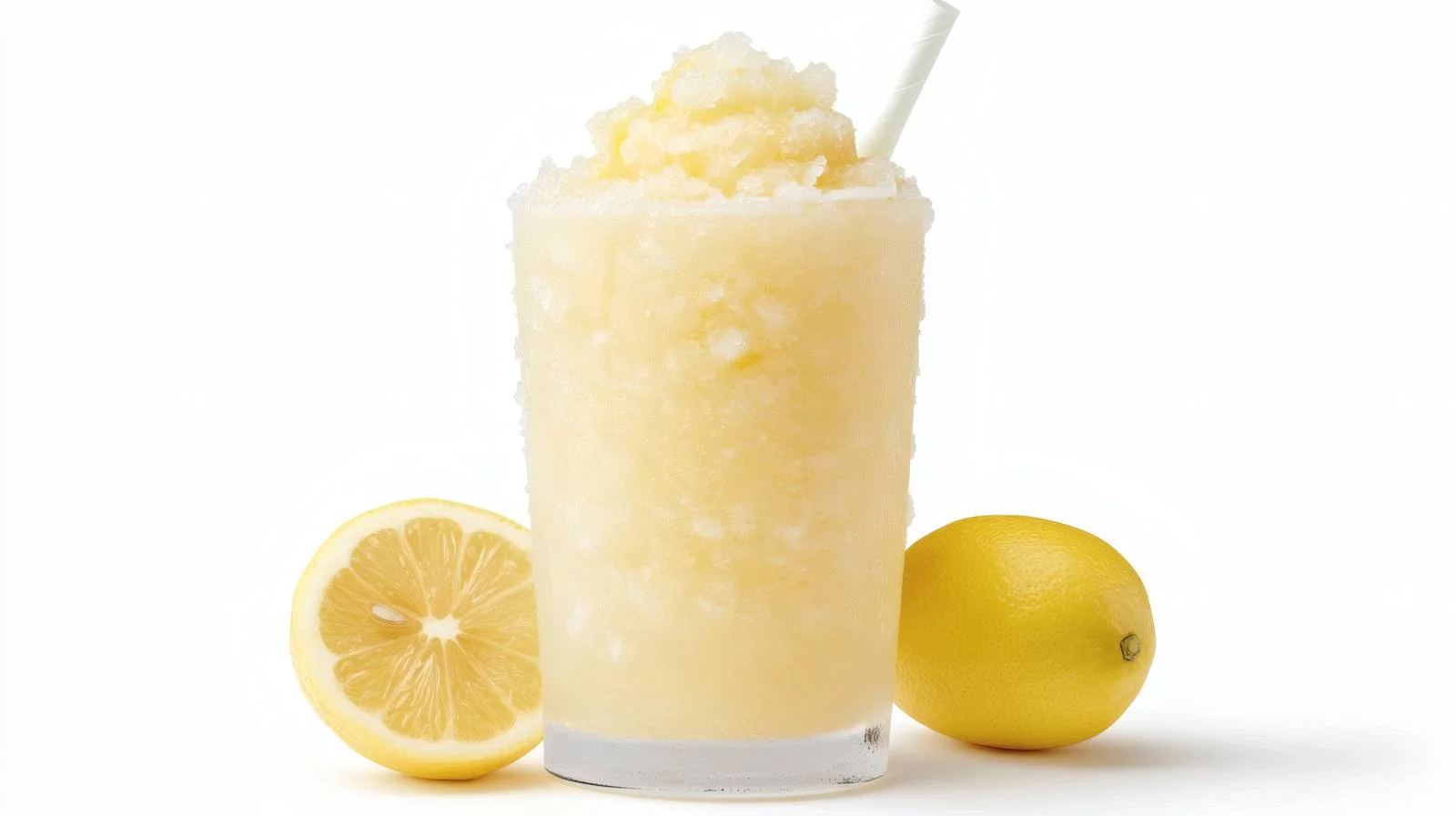 Refreshing Lemon Slush on White Background — free download from Dotvec