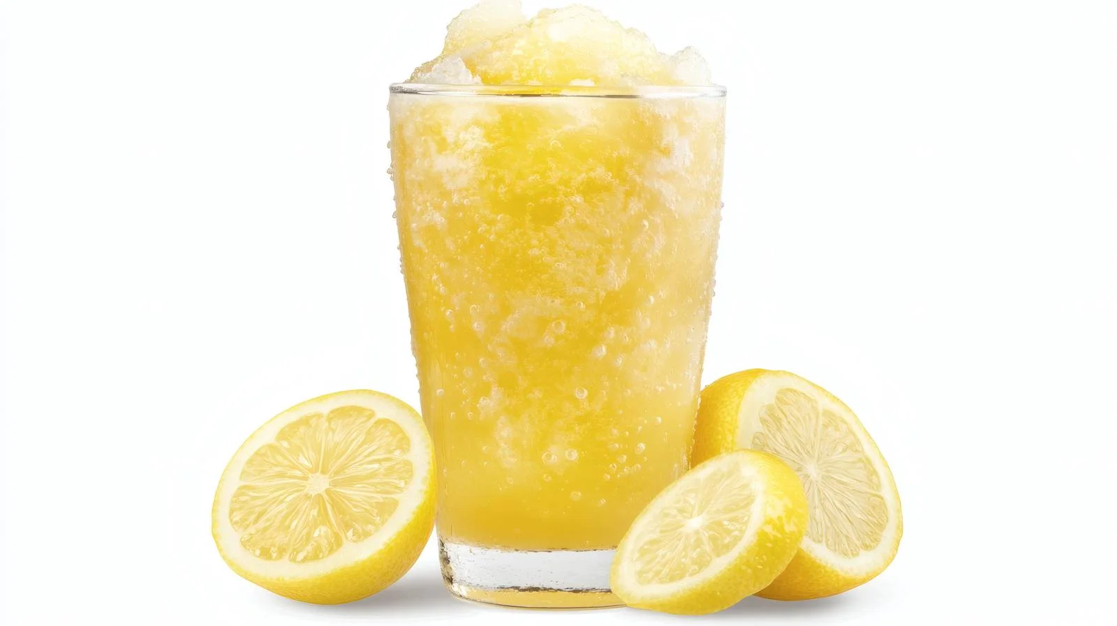 Refreshing Lemon Slush on White Background — free download from Dotvec