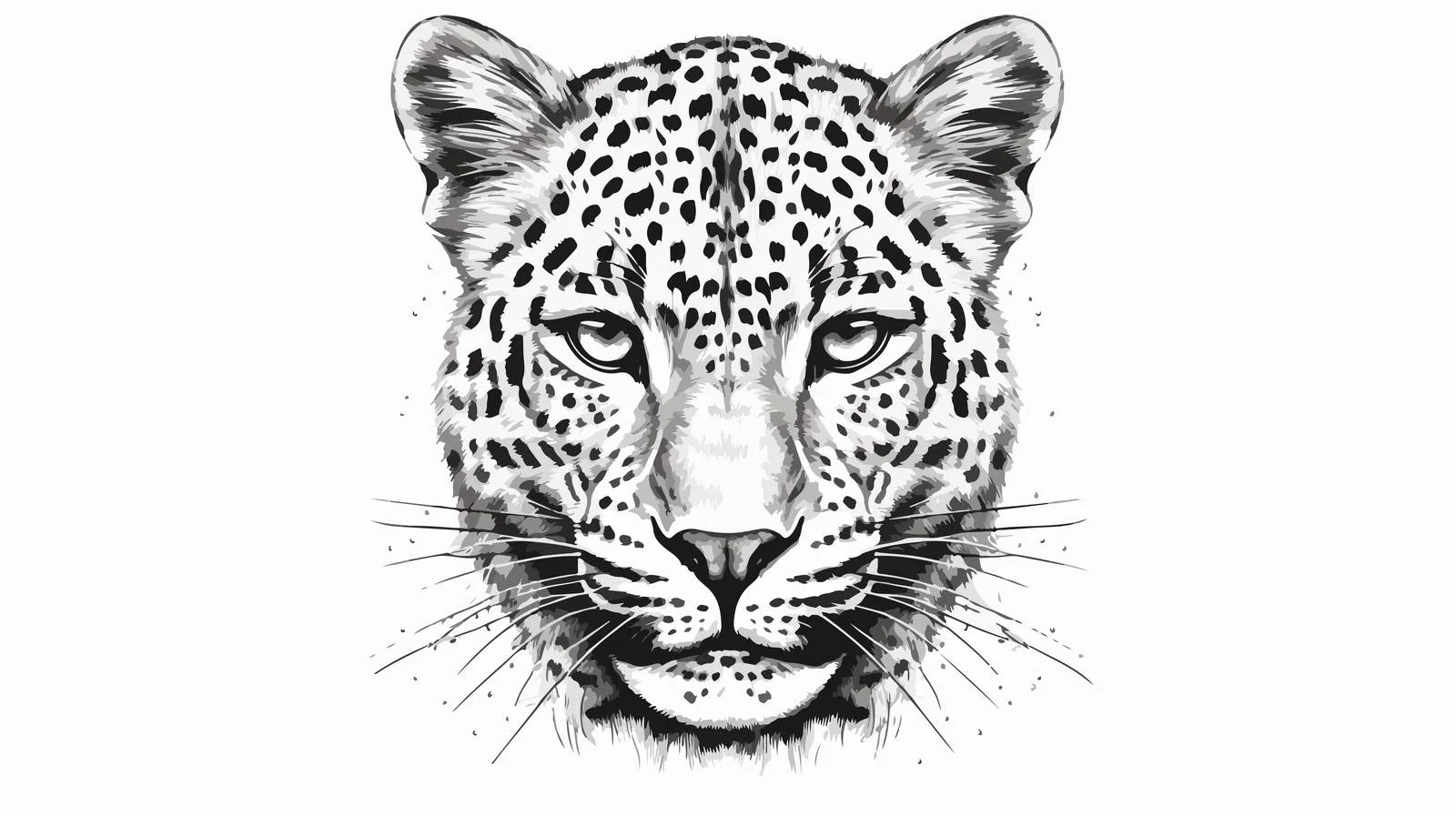 Detailed Leopard Sketch Vector Illustration — free download from Dotvec