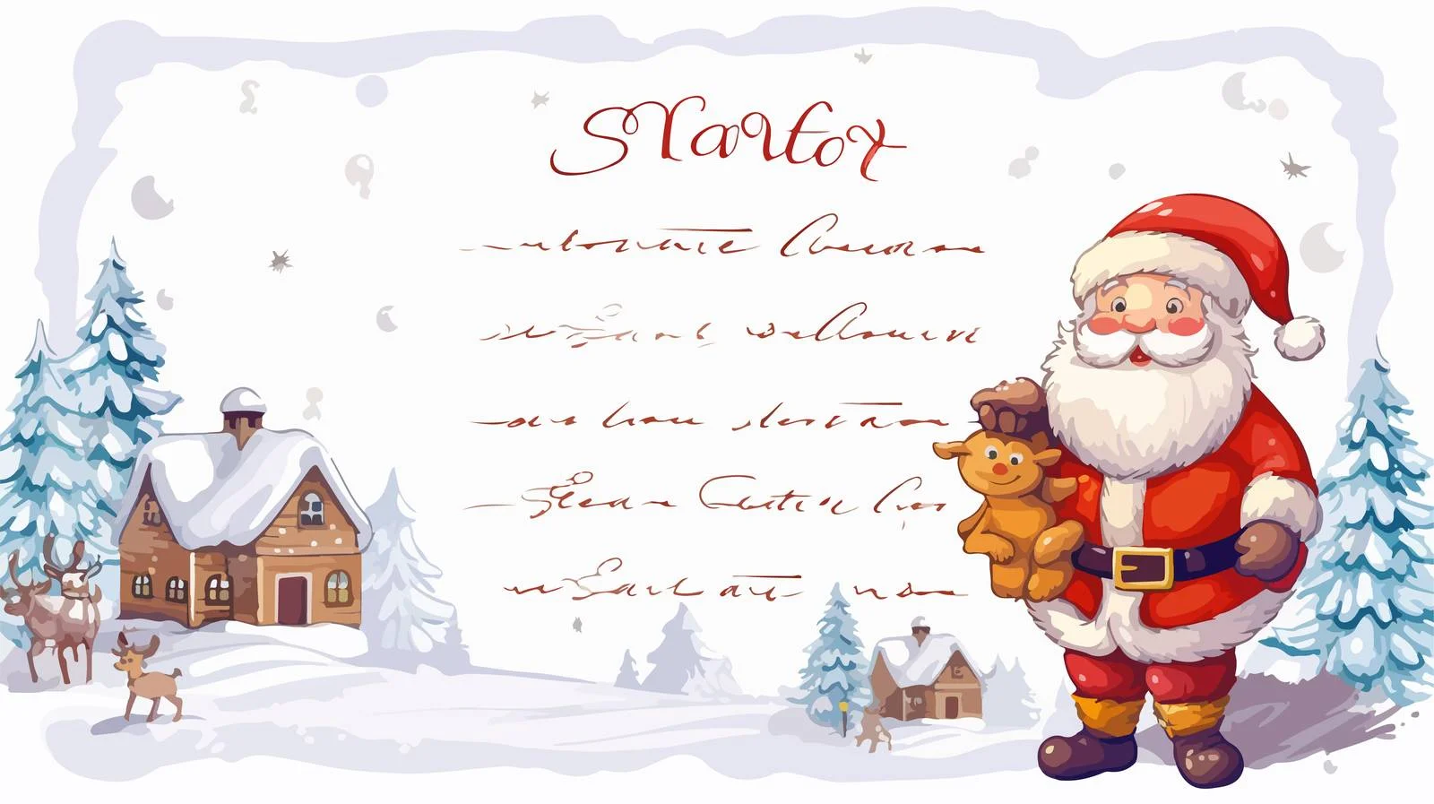 Children's Letter to Santa Claus — free download from Dotvec