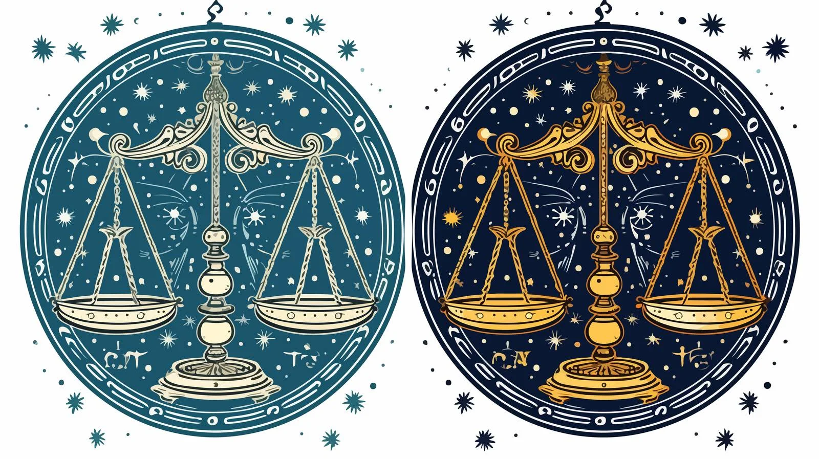 Libra Zodiac Symbol and Constellation Art — free download from Dotvec