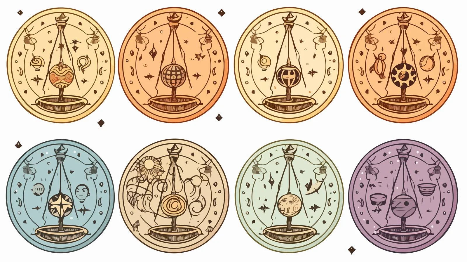 Libra Zodiac Sign Constellation Circle — free download from Dotvec