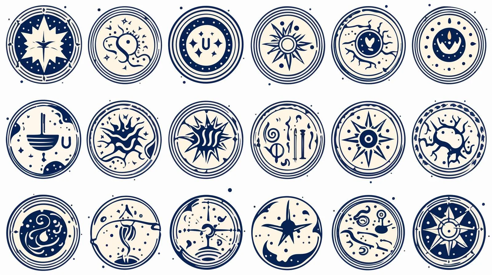 Libra Zodiac Sign and Constellation Circle — free download from Dotvec