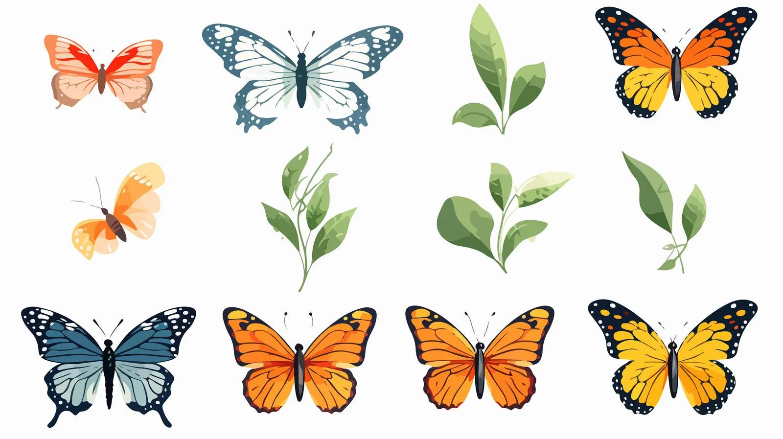 Butterfly Life Cycle Illustration — free download from Dotvec